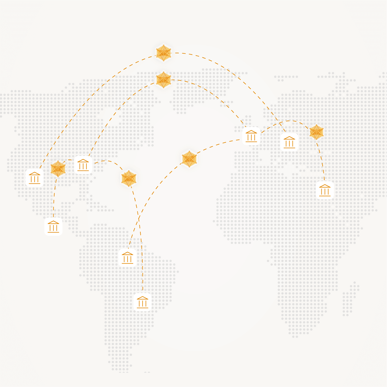 Financial institutions collaborating across borders