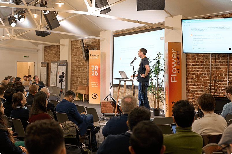 Flower AI Summit 2026 stage