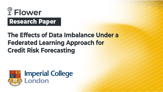 Flower Paper: The Effects of Data Imbalance Under a Federated Learning Approach for Credit Risk Forecasting