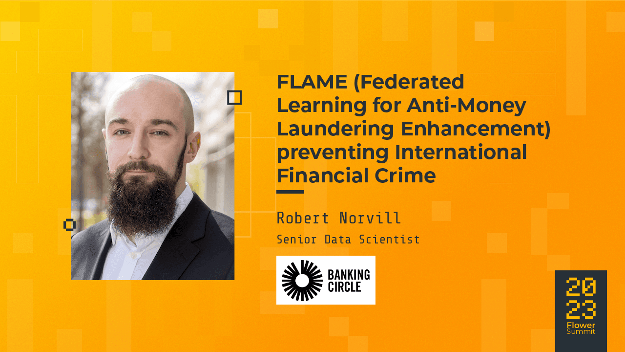Robert Norvill presenting FLAME at Flower Summit 2023