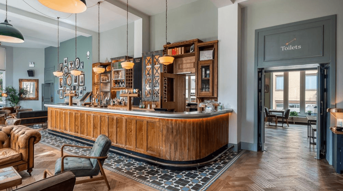 Reception and dinner location interior