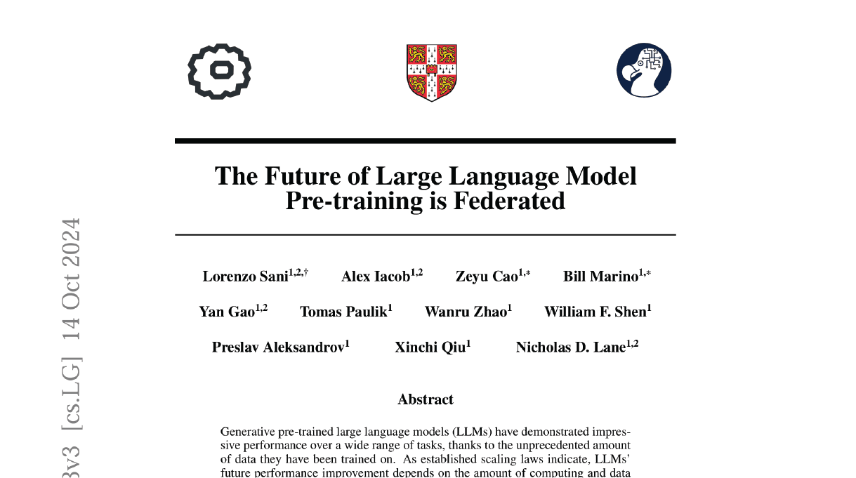 The Future of Large Language Model Pre-training is Federated