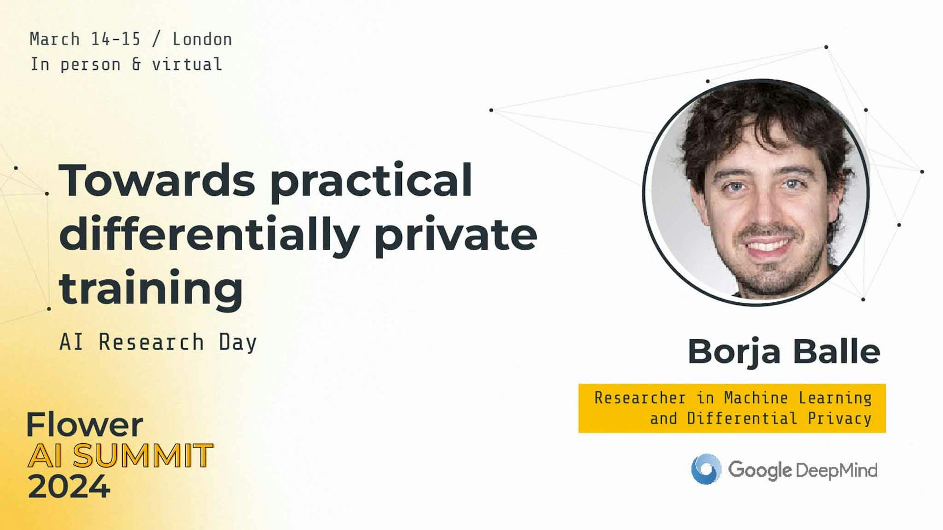 Towards practical differentially private training, Borja Balle