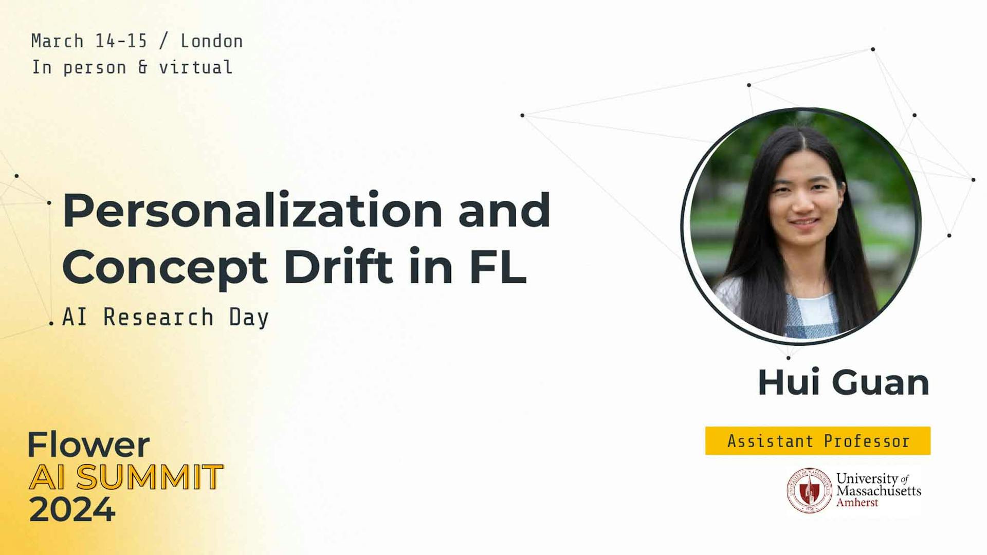 Personalization and Concept Drift in FL, by Hui Guan