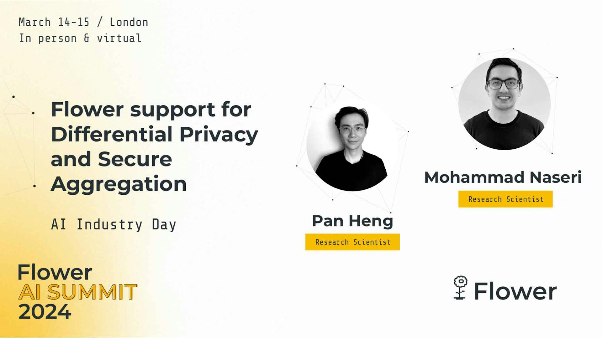 Flower support for Differential Privacy and Secure Aggregation, by Pan Heng and Mohammad Naseri