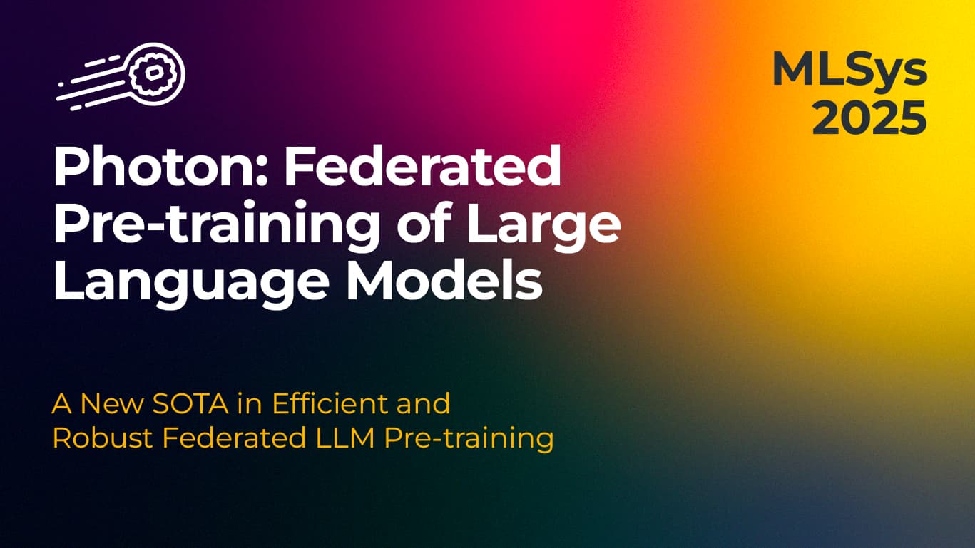 Photon: Federated Pre-training of Large Language Models